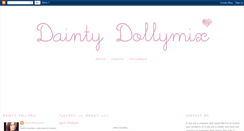 Desktop Screenshot of daintydollymix.com