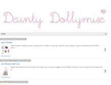 Tablet Screenshot of daintydollymix.com